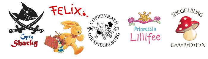 Spiegelburg-Logo und Link